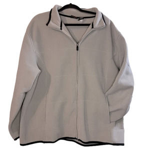 𝅺C&B Sport Cream Fleece Zip Up Men’s Jacket Size X-Large